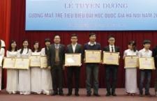 50 cá nhân xuất sắc được trao tặng danh hiệu “Gương mặt trẻ tiêu biểu” cấp ĐHQGHN năm 2014